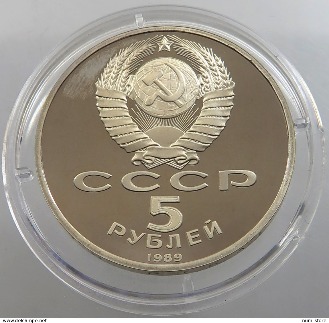 RUSSIA USSR 5 ROUBLES 1989 PROOF #sm14 0395 - Russie