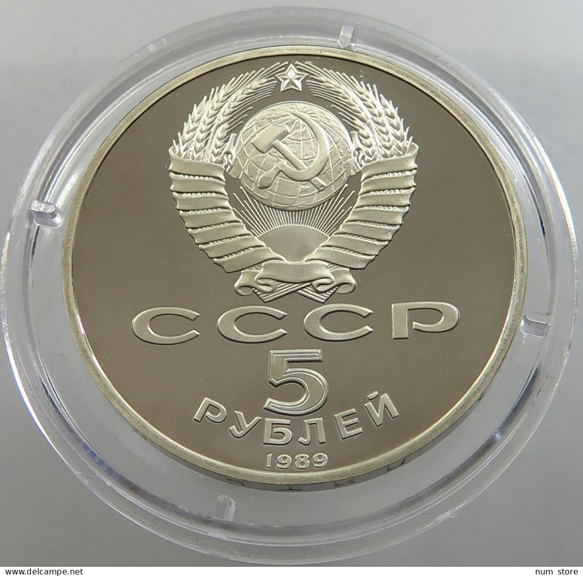 RUSSIA USSR 5 ROUBLES 1989 PROOF #sm14 0373 - Russia