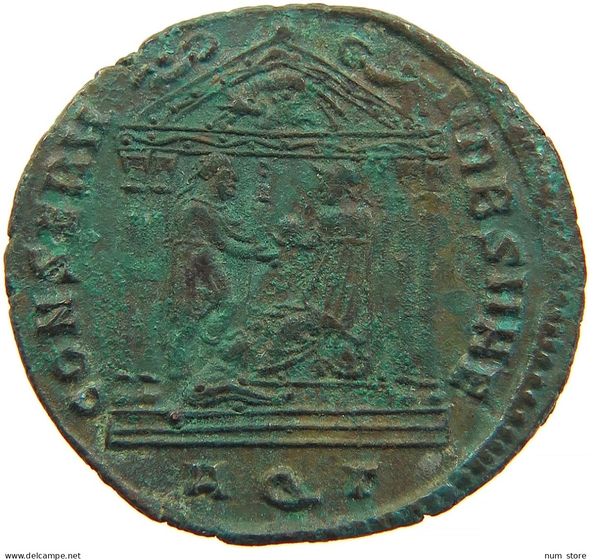 ROME EMPIRE FOLLIS MAXENTIUS 306-312 AQUILEA CONSERVATORES VRB SVAE #t033 0417 - The Christian Empire (307 AD To 363 AD)