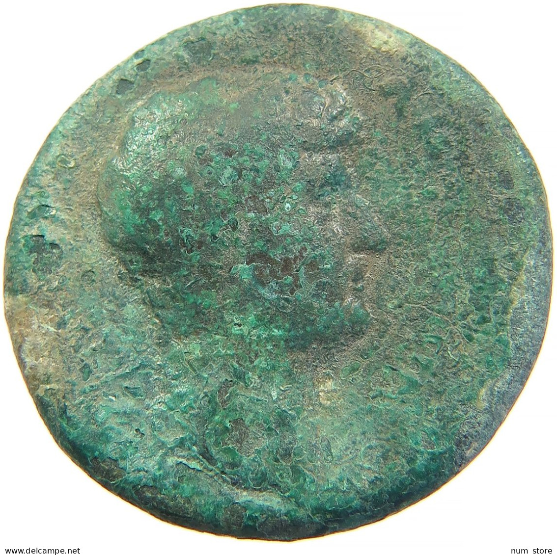 ROME EMPIRE AS Hadrian 117 - 138 ? MINERVA HOLDING SHIELD AND SPEAR 27MM 14.2G #t033 0483 - Les Antonins (96 à 192)