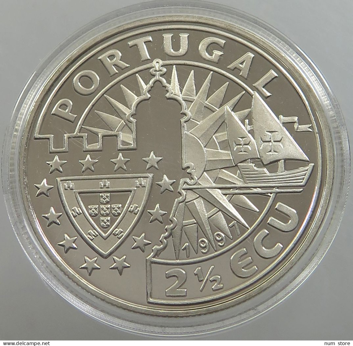 PORTUGAL 2 1/2 ECU 1997 PROOF #sm14 0297 - Portugal