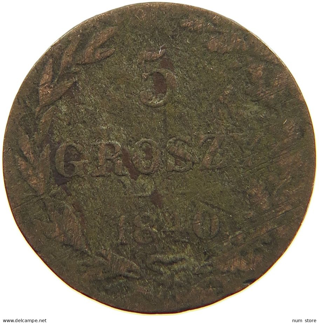 POLAND 5 GROSZY 1840 #s105 0653 - Polen