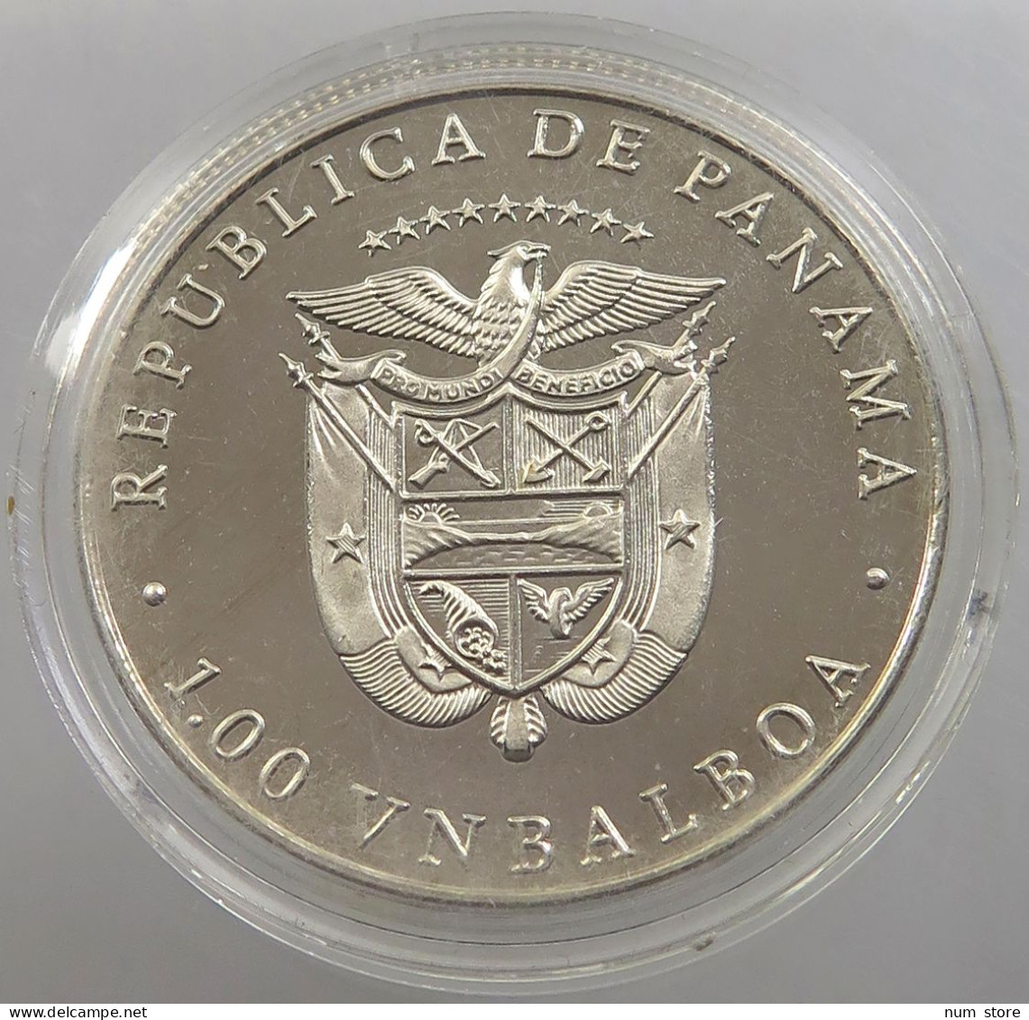 PANAMA BALBOA 1988 NICKEL PROOF #sm14 0315 - Panamá