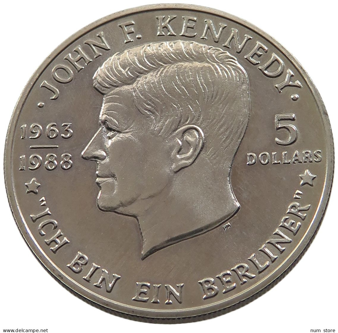 NIUE 5 DOLLARS 1988 KENNEDY UNC #sm14 1045 - Niue