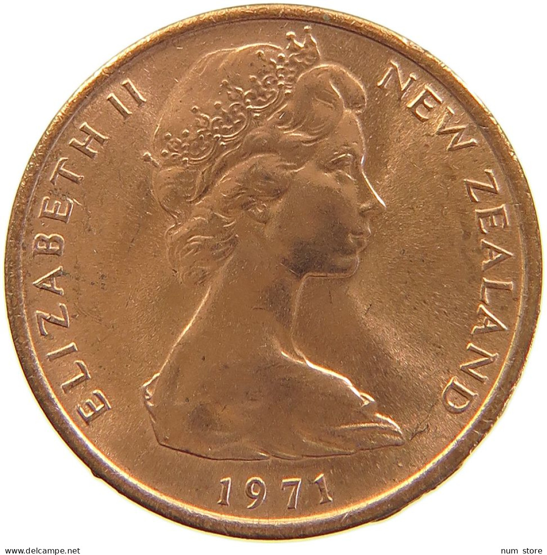 NEW ZEALAND CENT 1971 #s105 0487 - Nieuw-Zeeland