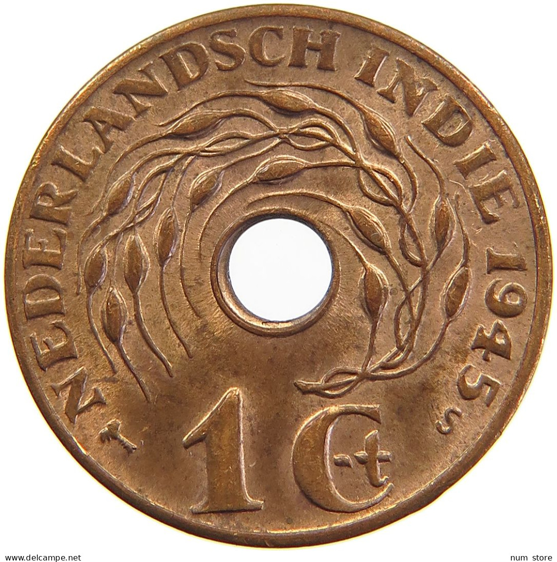 NETHERLANDS EAST INDIES 1 CENT 1945 S #s105 0211 - Nederlands-Indië