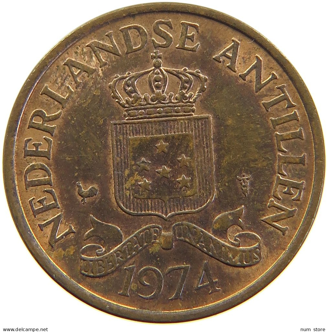 NETHERLANDS ANTILLES 2 1/2 CENTS 1974 #s105 0253 - 1948-1980: Juliana