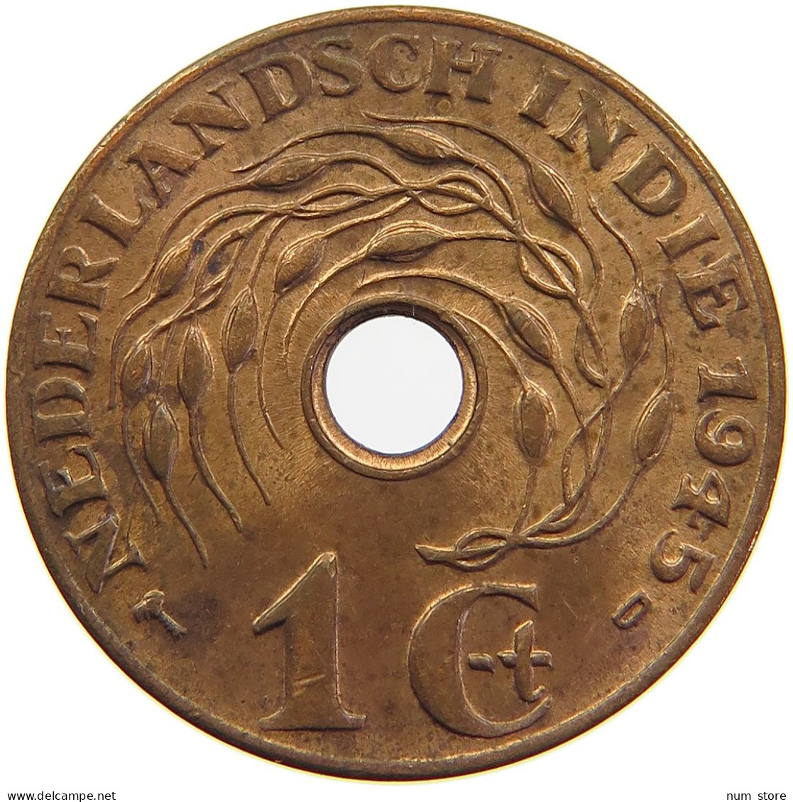 NETHERLANDS EAST INDIES 1 CENT 1945 D #s105 0217 - Niederländisch-Indien