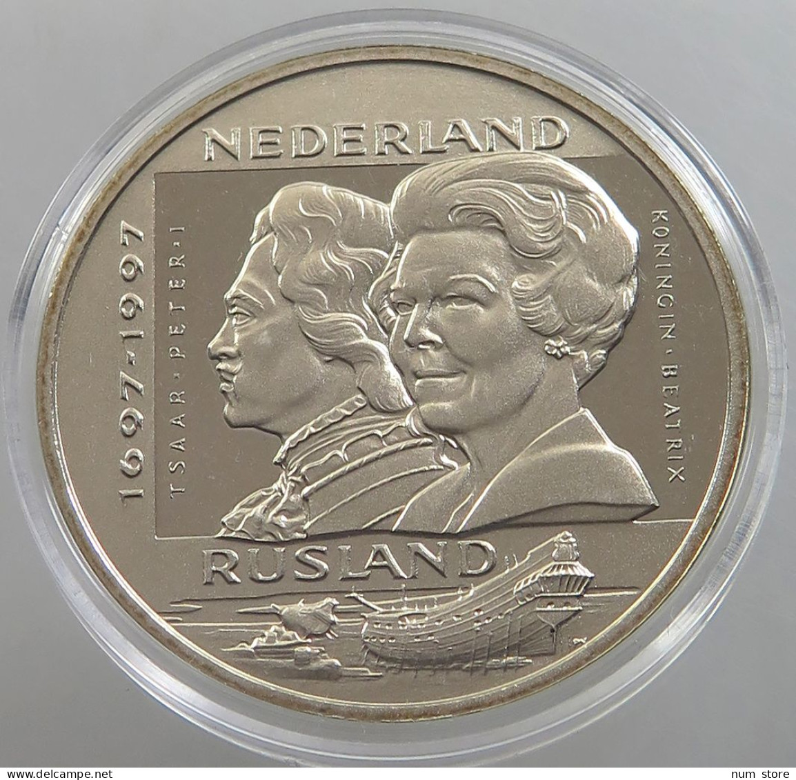 NETHERLANDS 2 1/2 ECU 1997 UNC #sm14 0291 - 1980-2001 : Beatrix
