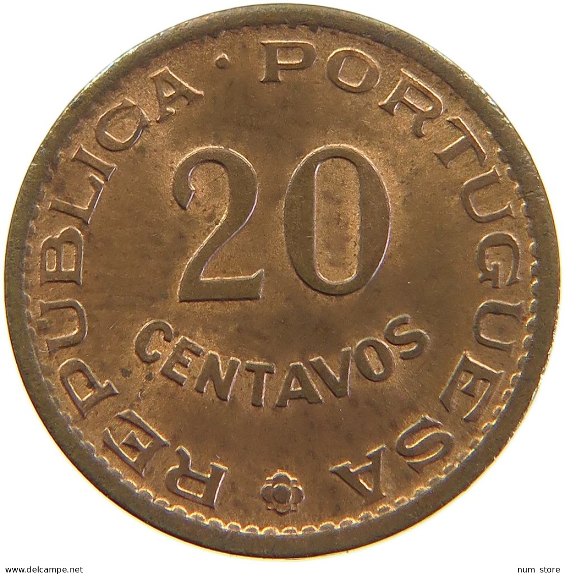 MOZAMBIQUE 20 CENTAVOS 1961 #s105 0509 - Mozambique