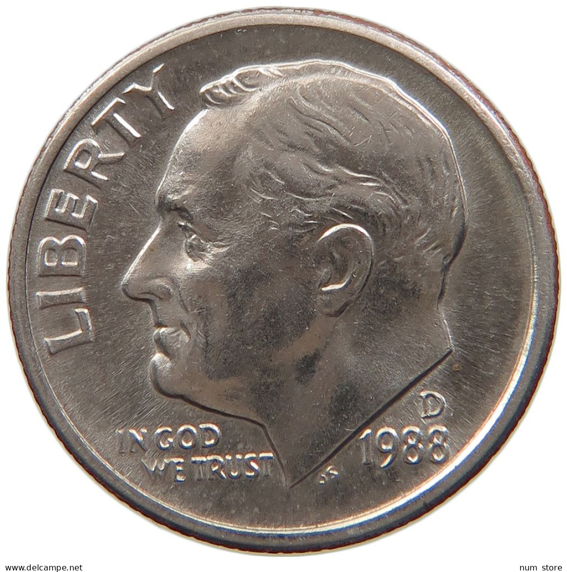 UNITED STATES OF AMERICA DIME 1988 D #s105 0111 - 1946-...: Roosevelt