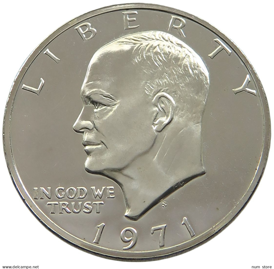 UNITED STATES OF AMERICA DOLLAR 1971 S EISENHOWER SILVER PROOF #sm14 0861 - 1971-1978: Eisenhower