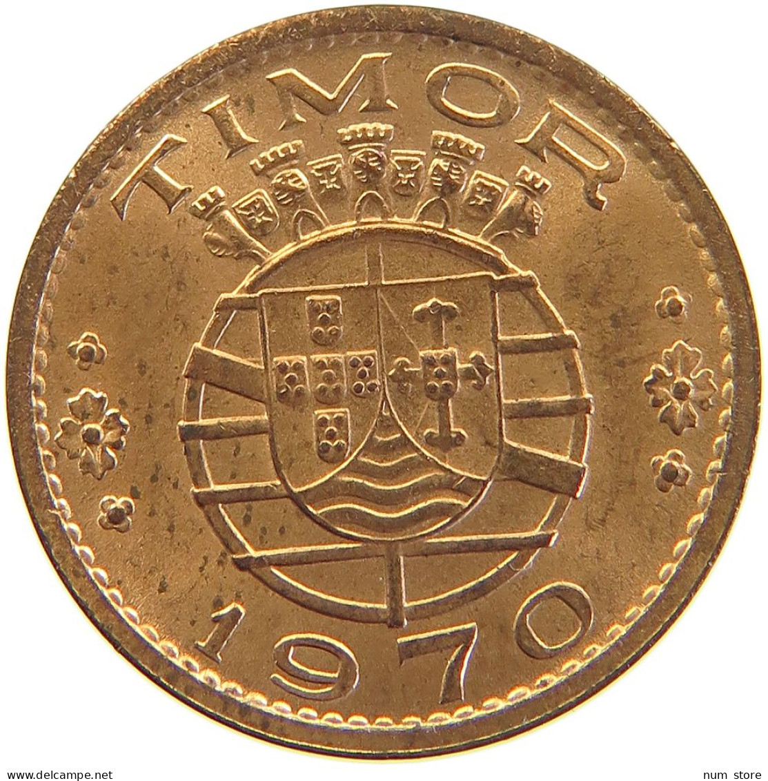 TIMOR 20 CENTAVOS 1970 #s105 0505 - Timor