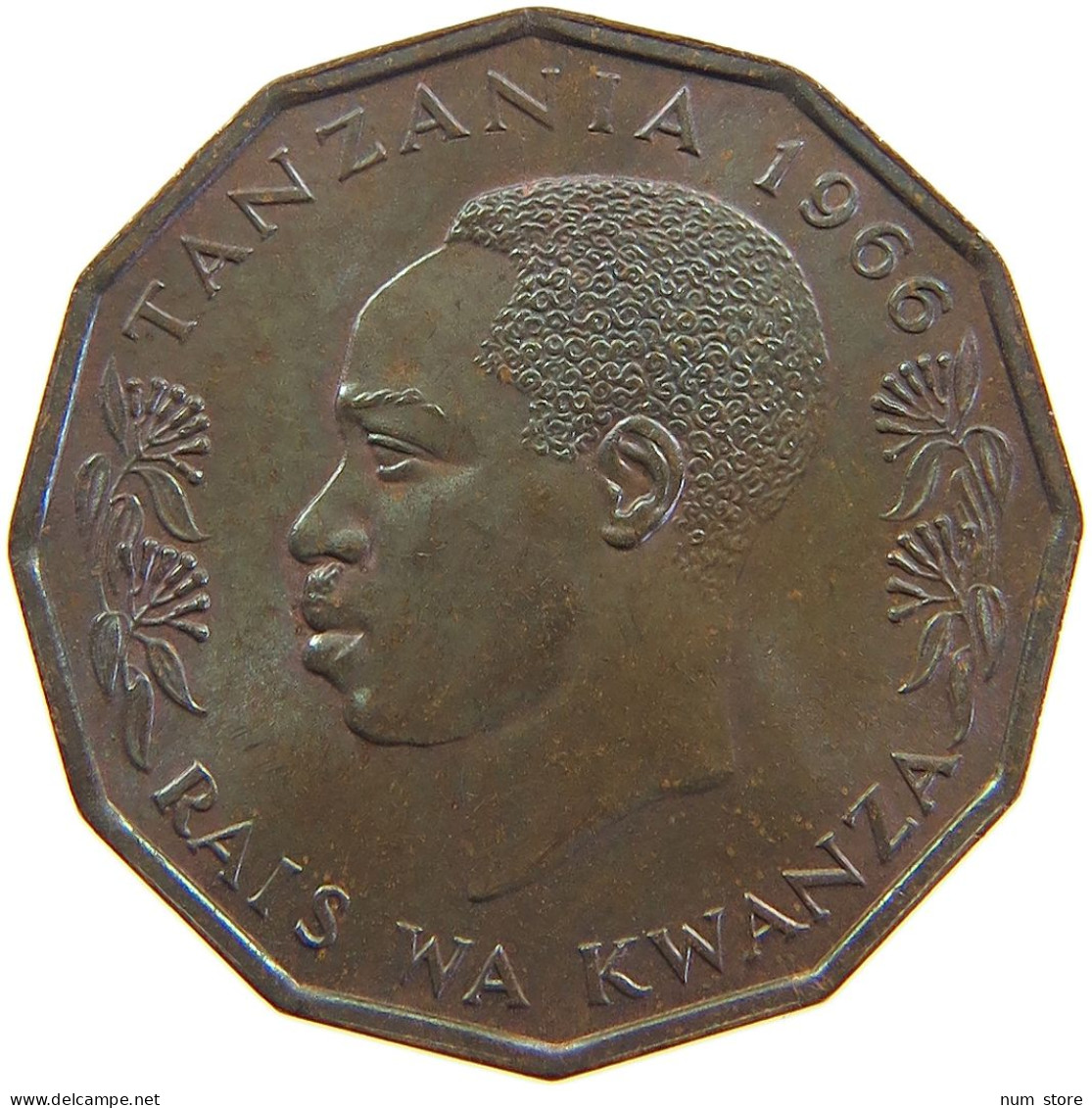 TANZANIA 5 SENTI 1966 #s105 0233 - Tanzanía