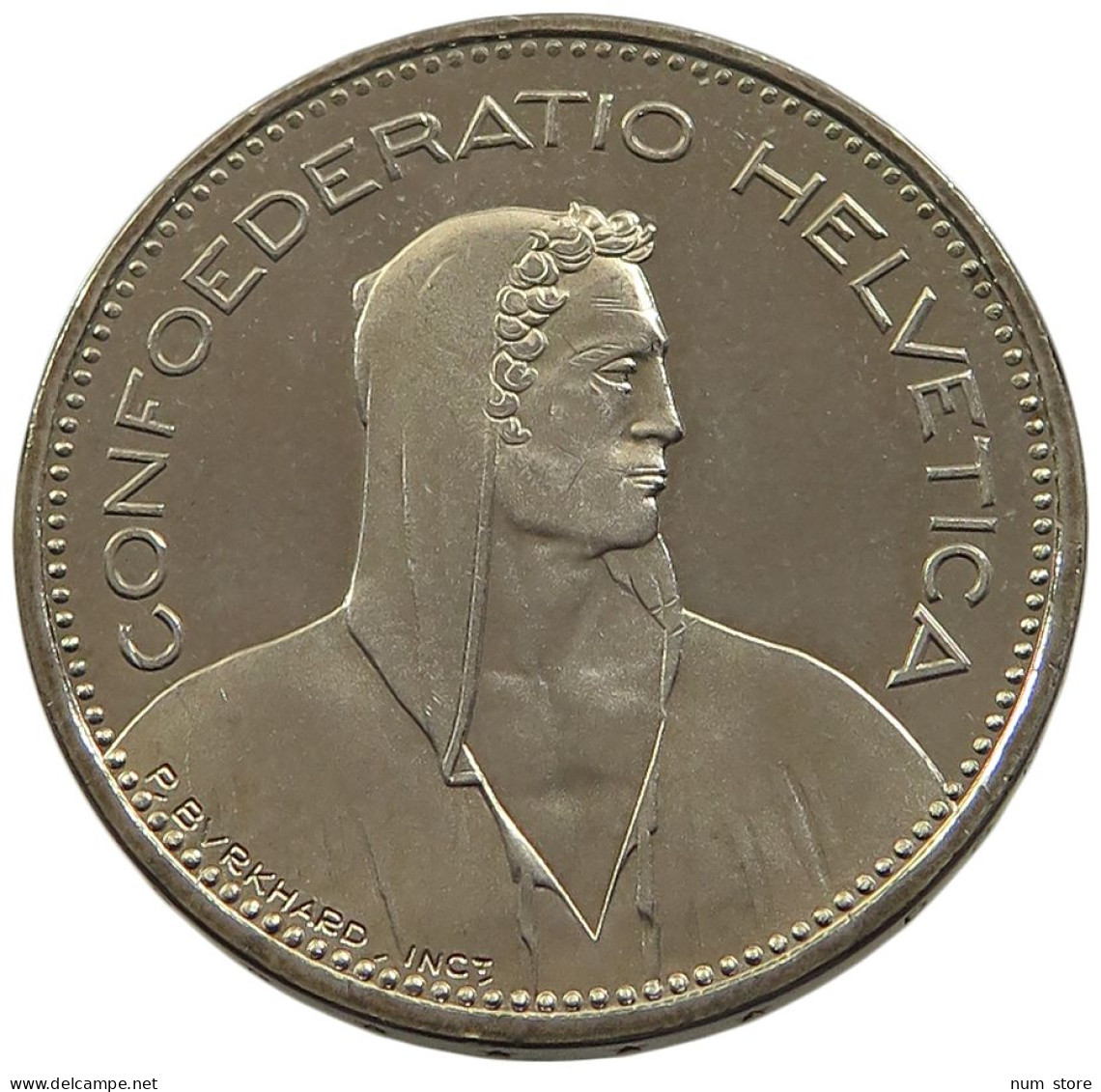 SWITZERLAND 5 FRANCS 1988 PROOF #sm14 0991 - 5 Francs