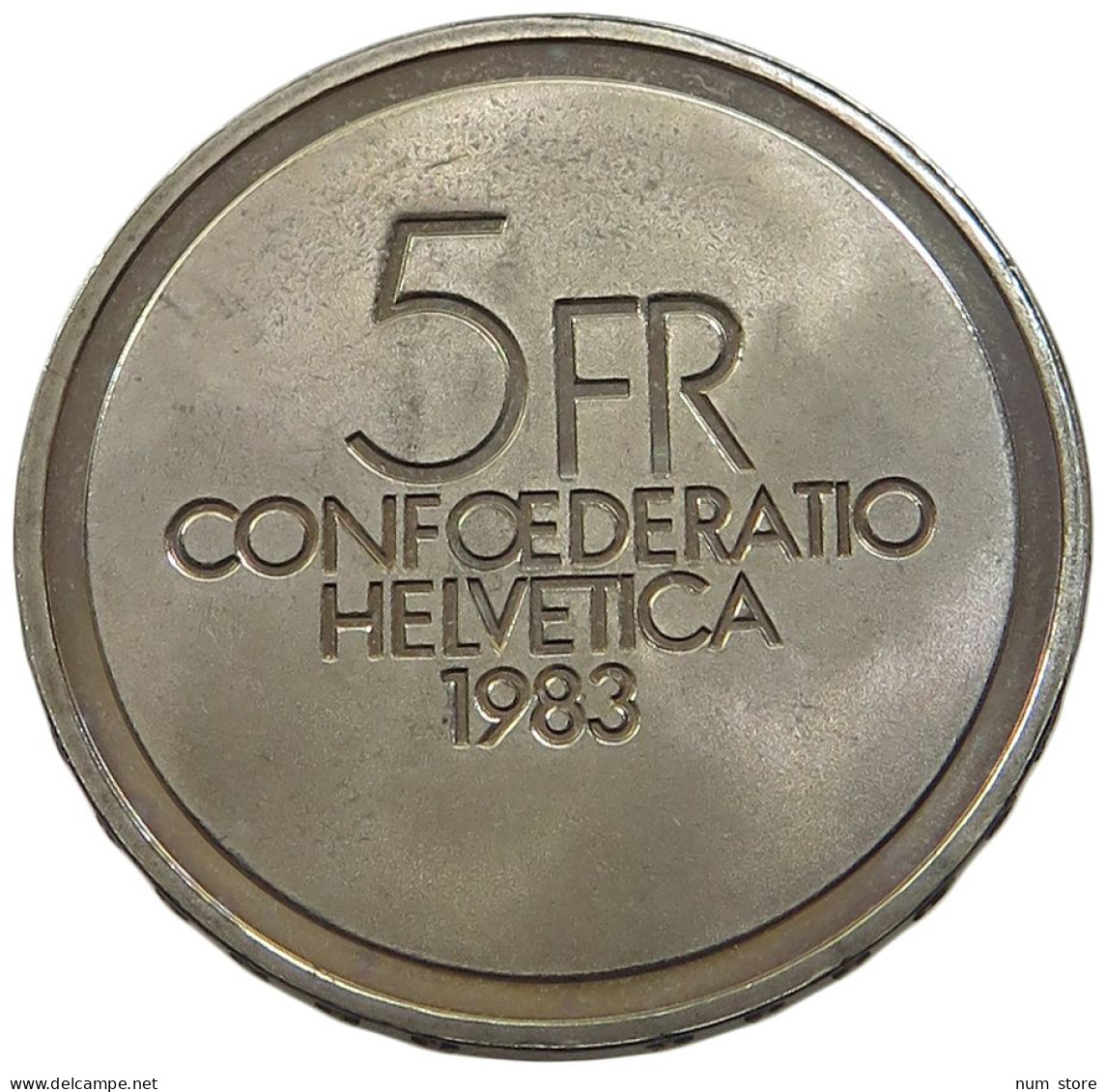 SWITZERLAND 5 FRANCS 1983 PROOF #sm14 0985 - 5 Franken