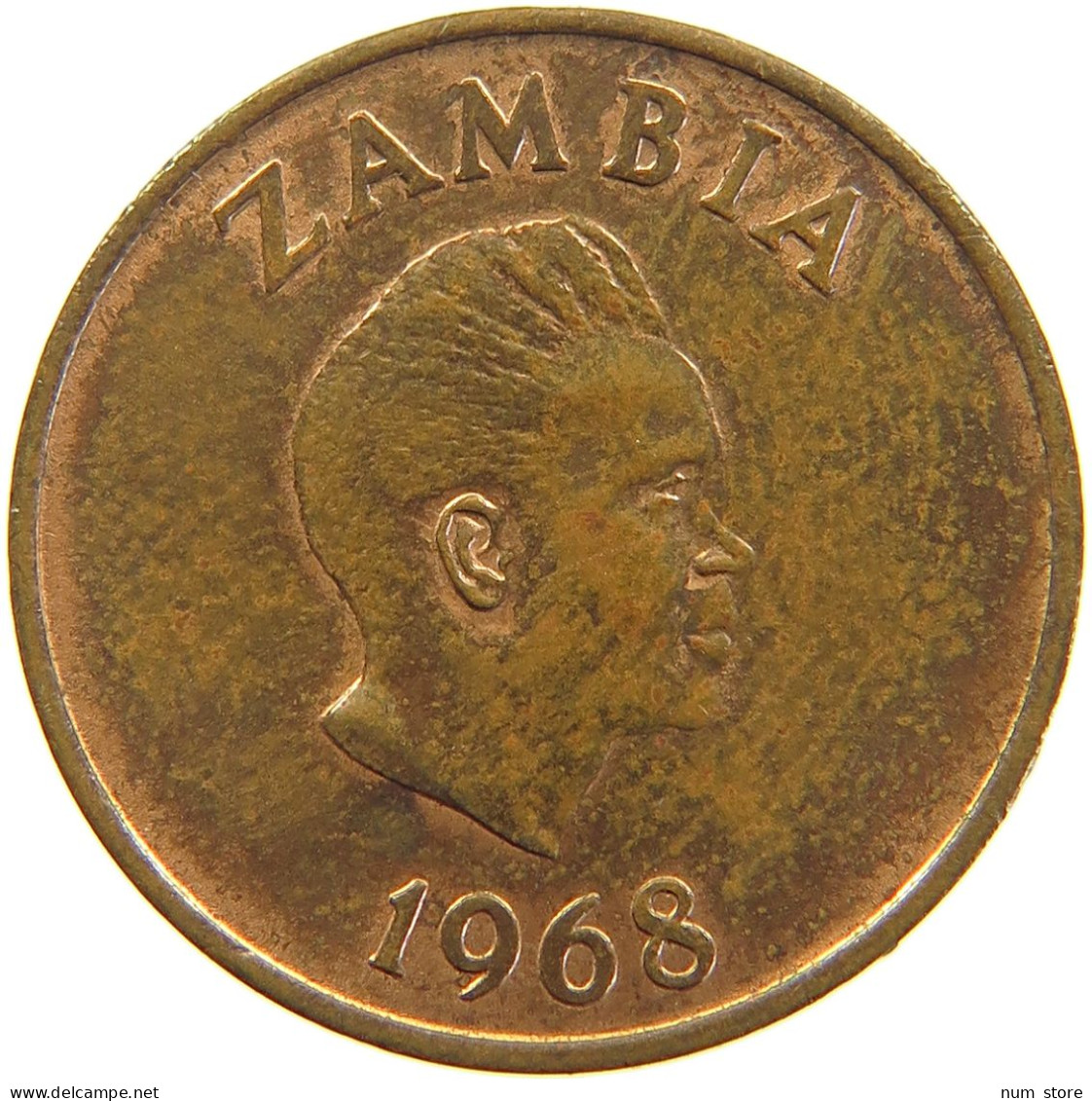 ZAMBIA 2 NGWEE 1968 #s105 0311 - Zambie