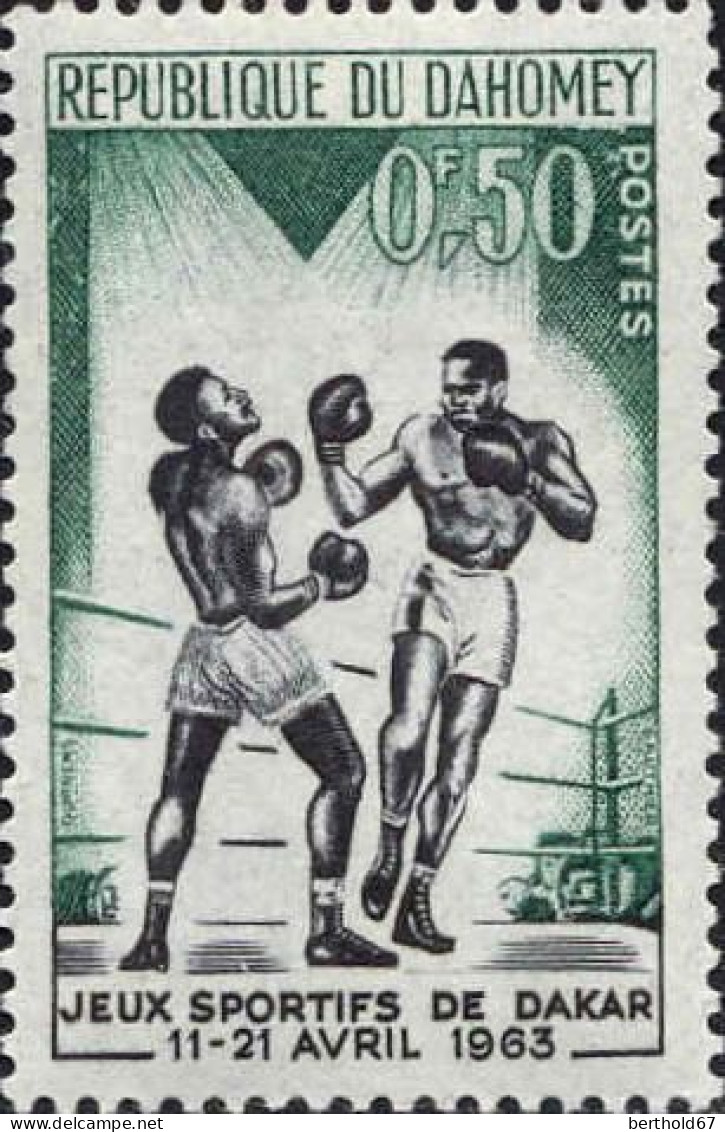 Bénin Dahomey Poste N** Yv: 192 Mi:213 Jeux Sportifs De Dakar Boxe - Benin - Dahomey (1960-...)