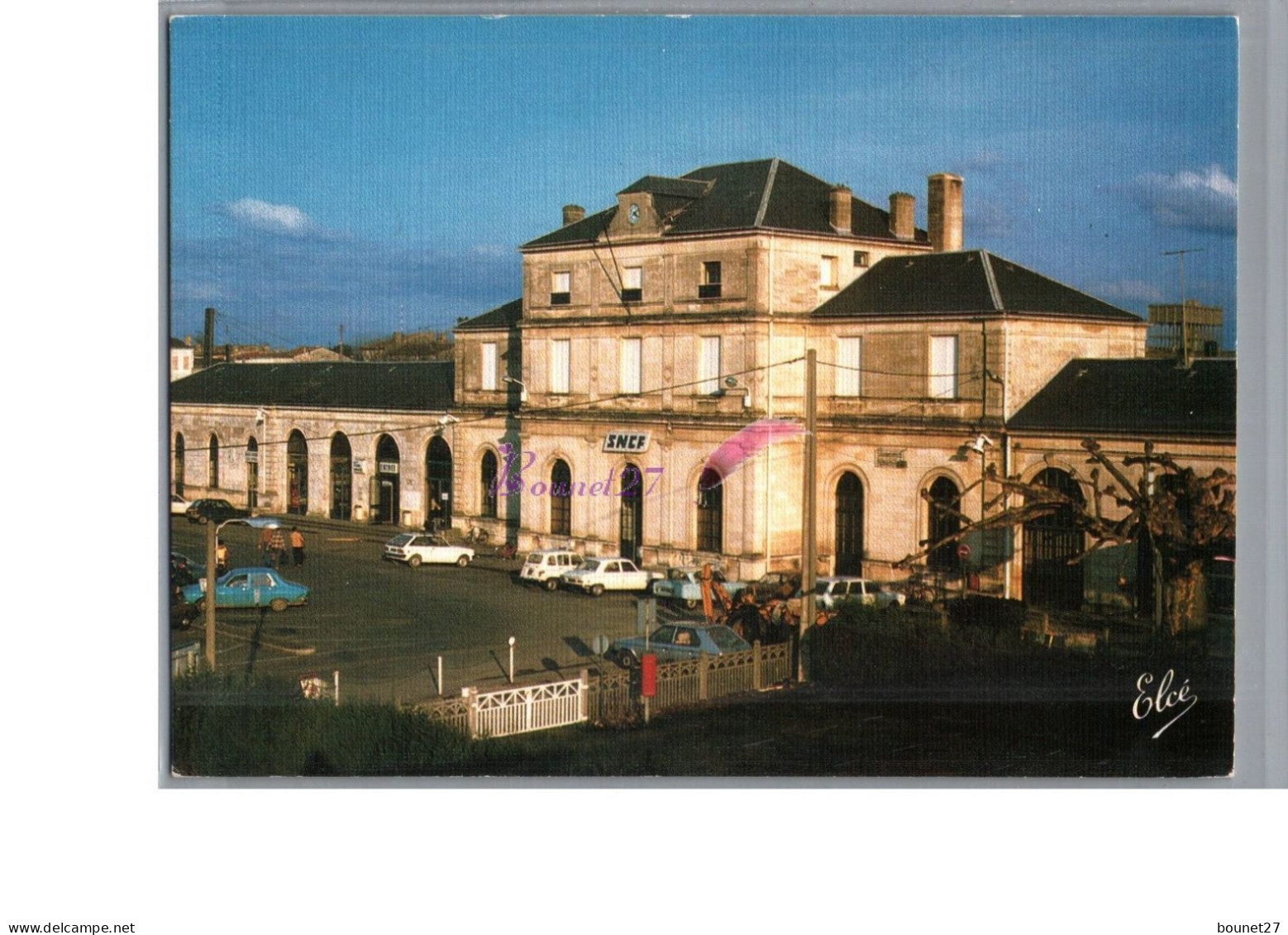 LIBOURNE 33 - La Gare SNCF Vue Générale Carte Vierge - Libourne