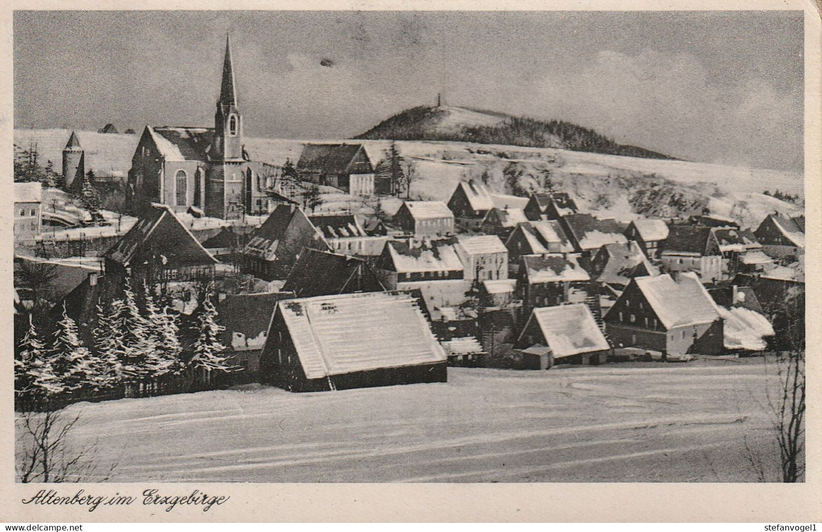 Altenberg  Gel. 1951  Im Winter - Altenberg