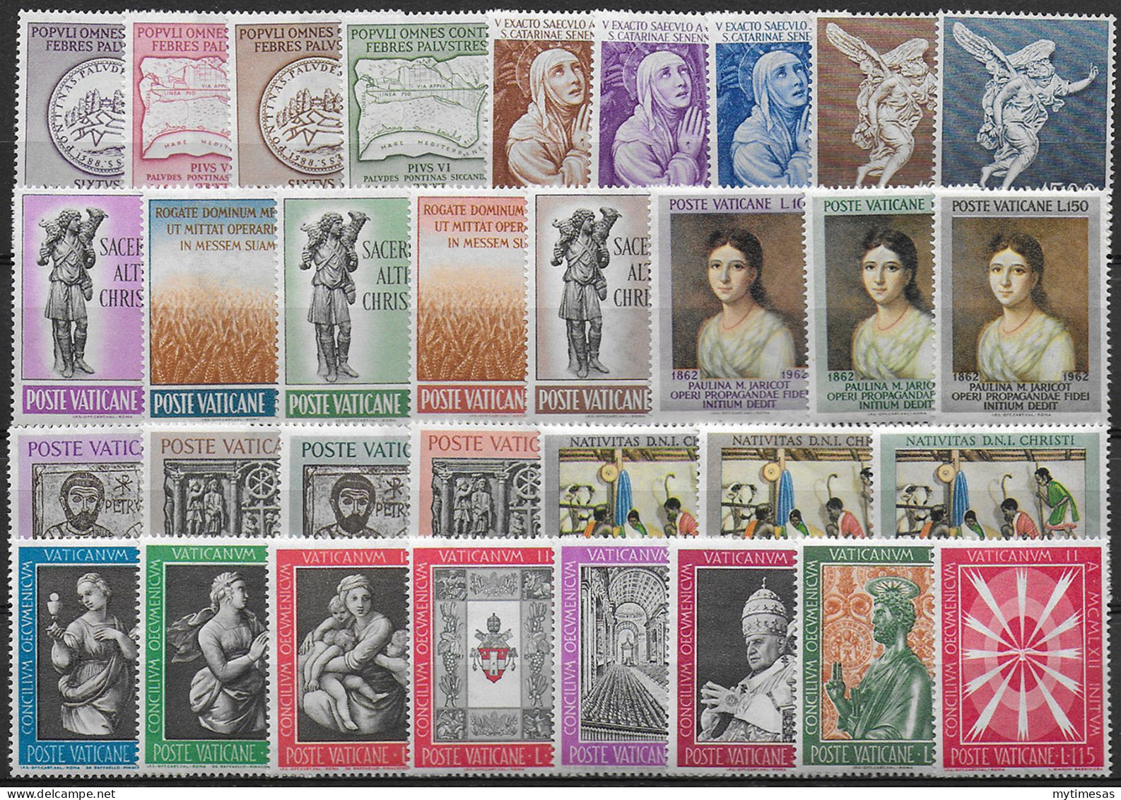 1962 Vaticano Complete Year 32v. MNH - Autres & Non Classés