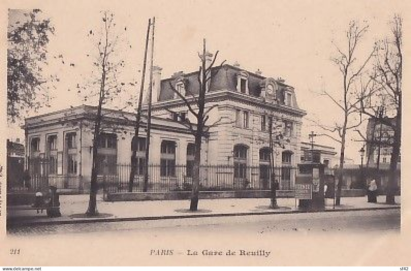 PARIS           GARE  DE  REUILLY          PRECURSEUR - Nahverkehr, Oberirdisch