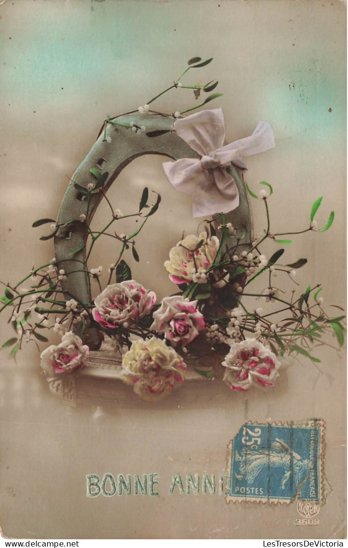 FETES - VOEUX - Bonne Année - Fleurs - Fantaisie - Carte Postale Ancienne - Neujahr