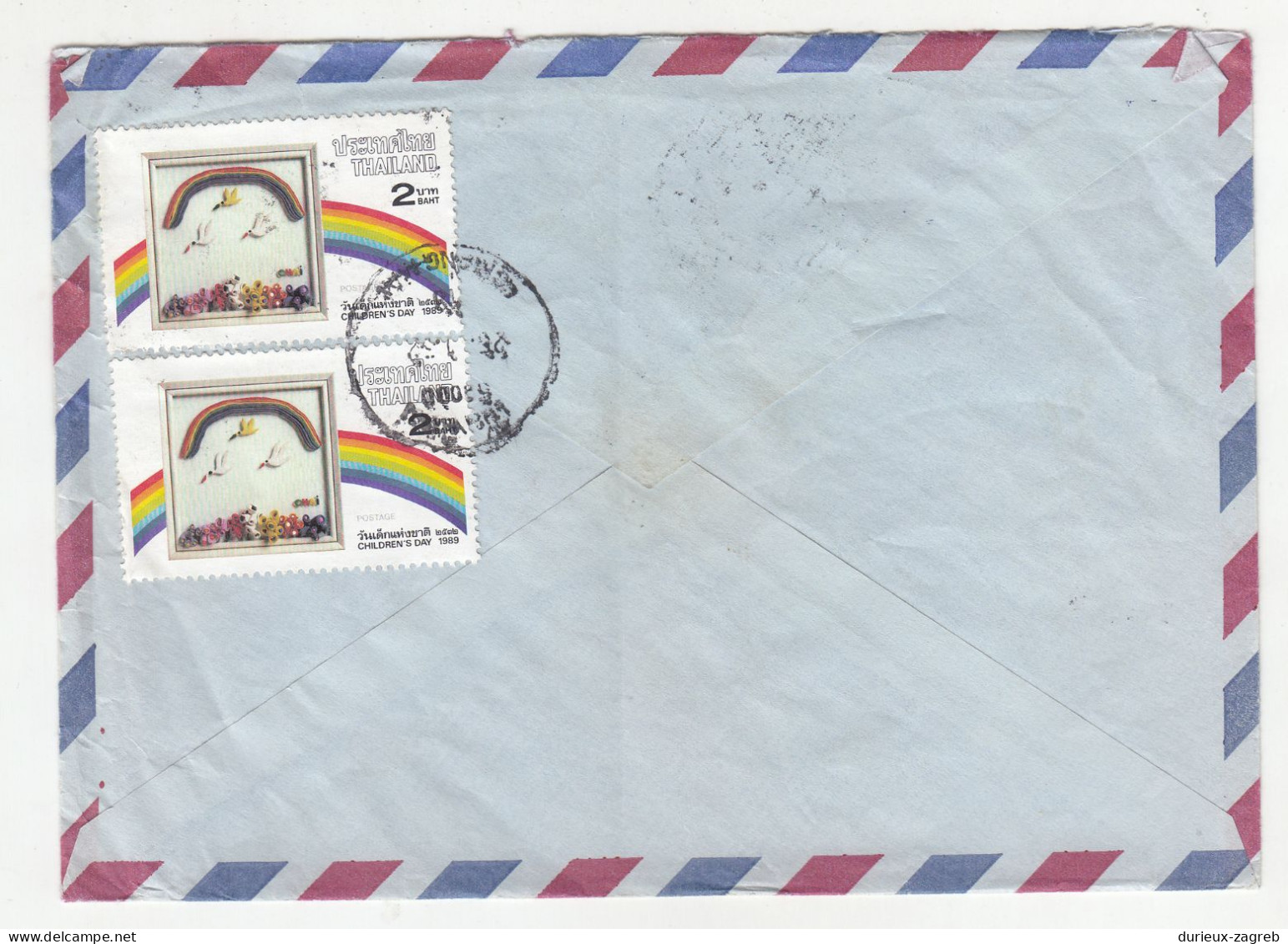 Thailand Air Mail Letter Cover Posted 1989 To Germany B240510 - Thaïlande