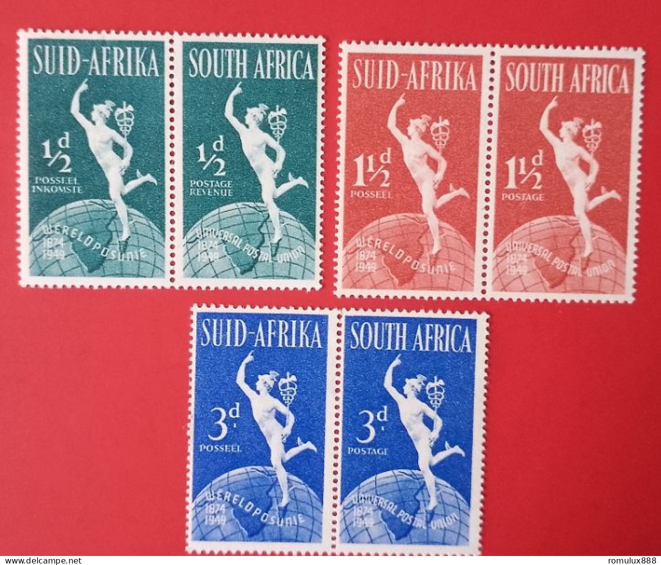 UNION OF SA UPU 1949 SET-M/M - Unused Stamps