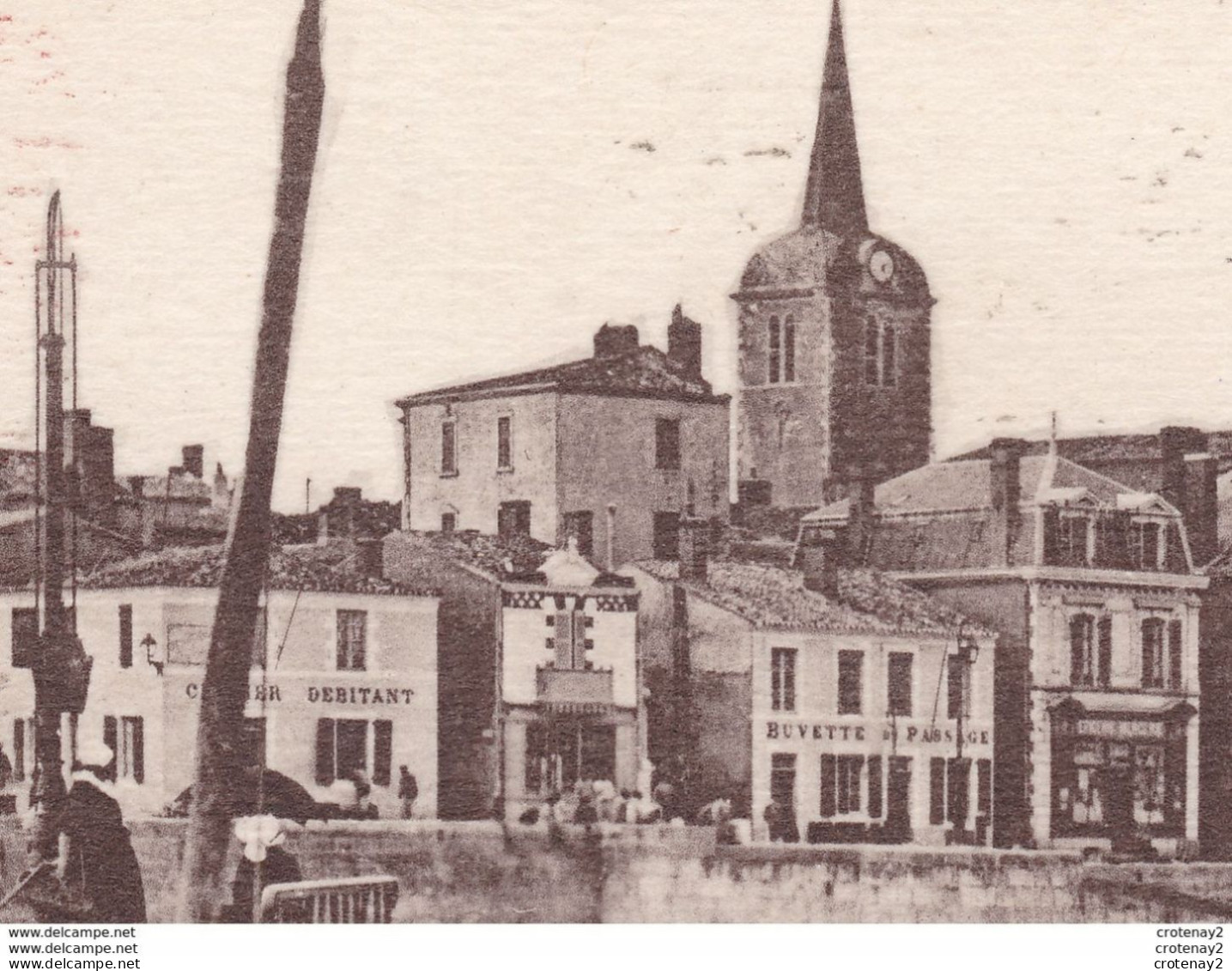 85 LES SABLES D'OLONNE N°20bis Le Passage Des Sables à La Chaume En 1938 VOIR ZOOM Buvette Du Passage Et VOIR DOS - Sables D'Olonne