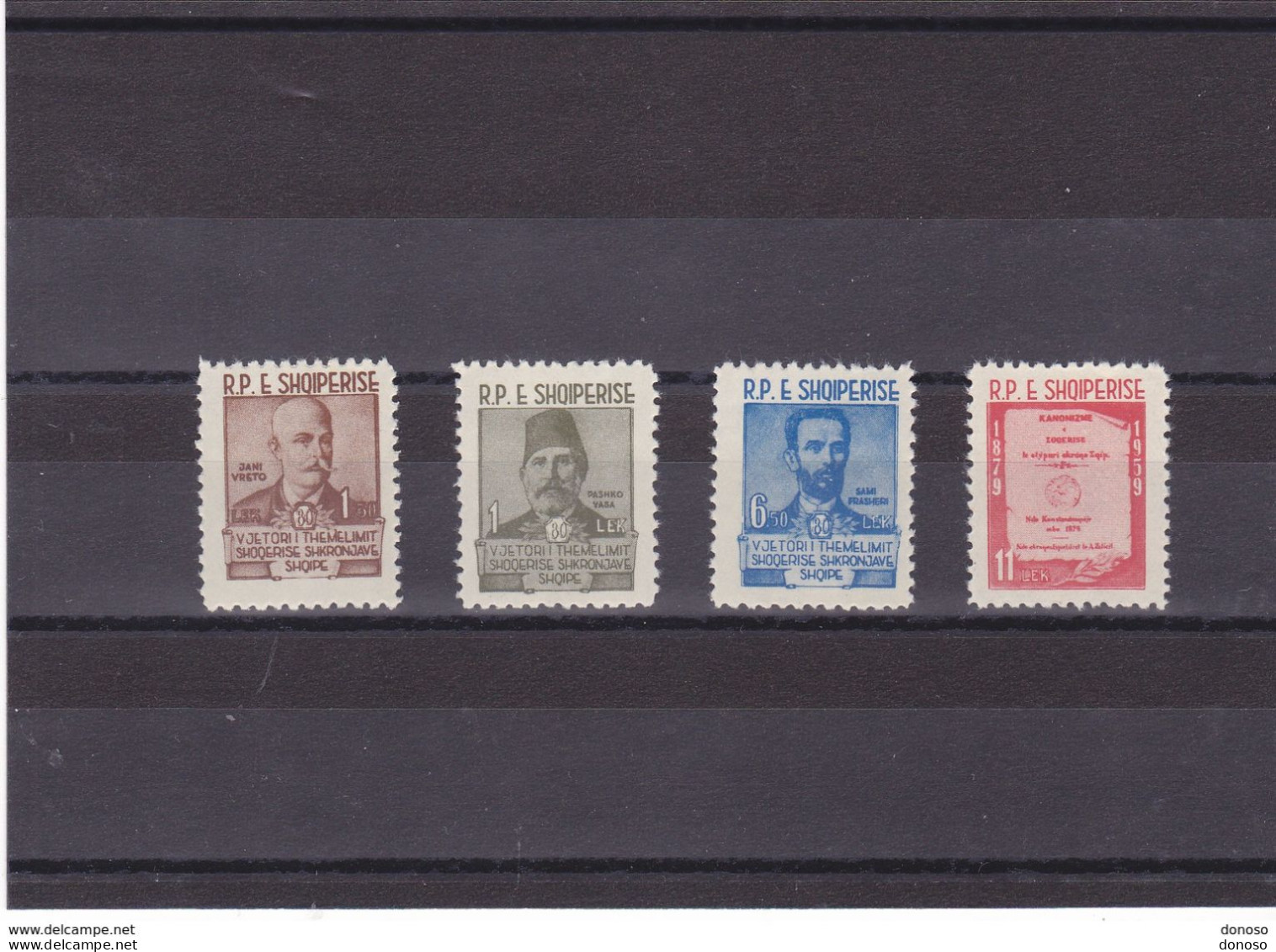 ALBANIE 1960 LANGUE ALBANAISE  Yvert 524-527, Michel 599-602 NEUF** MNH Cote Yv: 11 Euros - Albanie