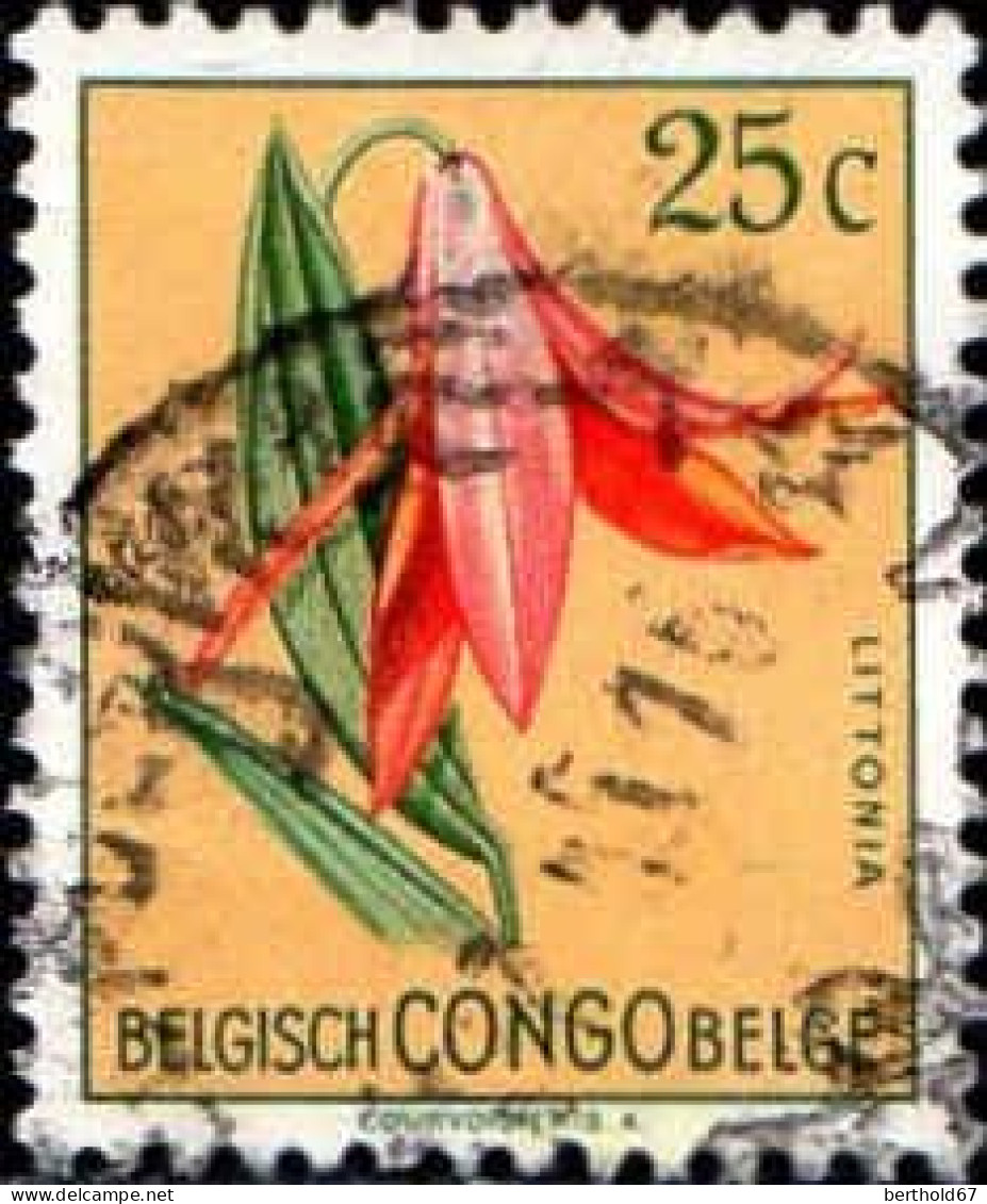 Congo Belge Poste Obl Yv:305 Mi:298 Littonia (Beau Cachet Rond) - Oblitérés