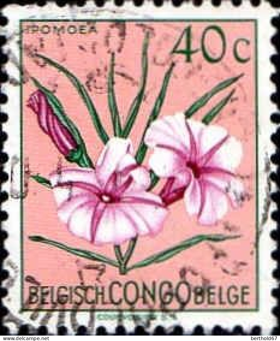 Congo Belge Poste Obl Yv:306 Mi:299 Ipomoea (Beau Cachet Rond) - Gebraucht