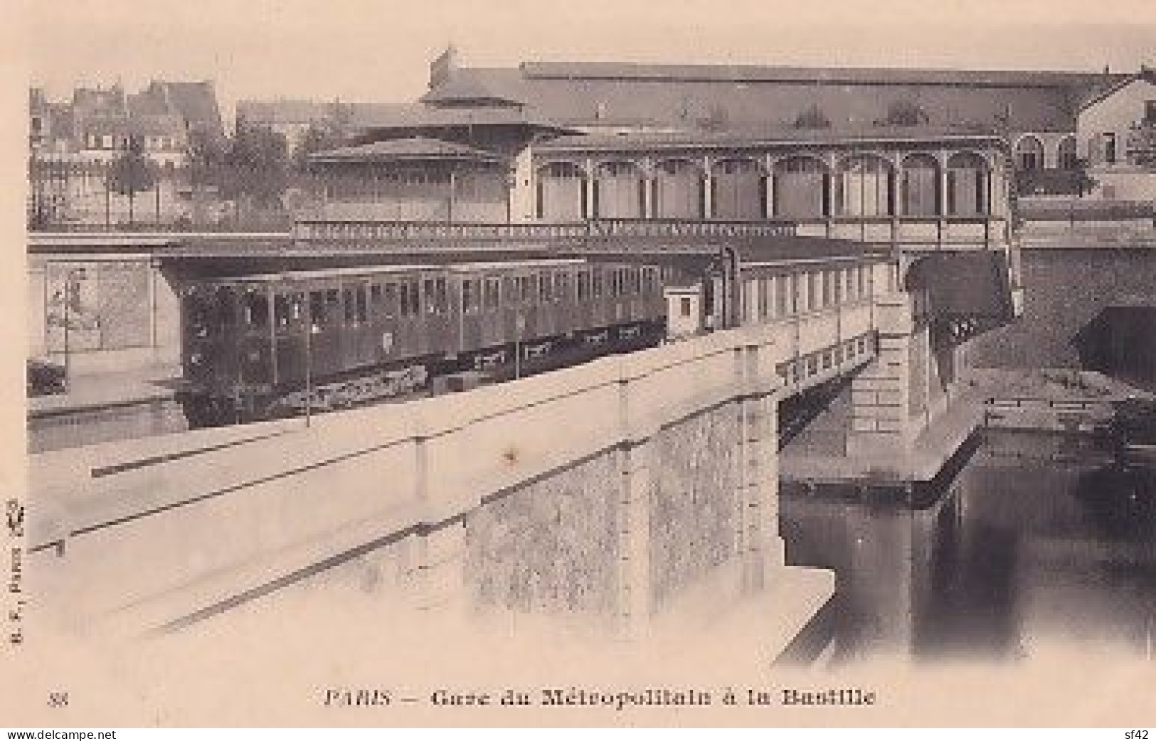 PARIS           GARE  DU METROPOLITAIN A LA BASTILLE      PRECURSEUR - Metro, Stations