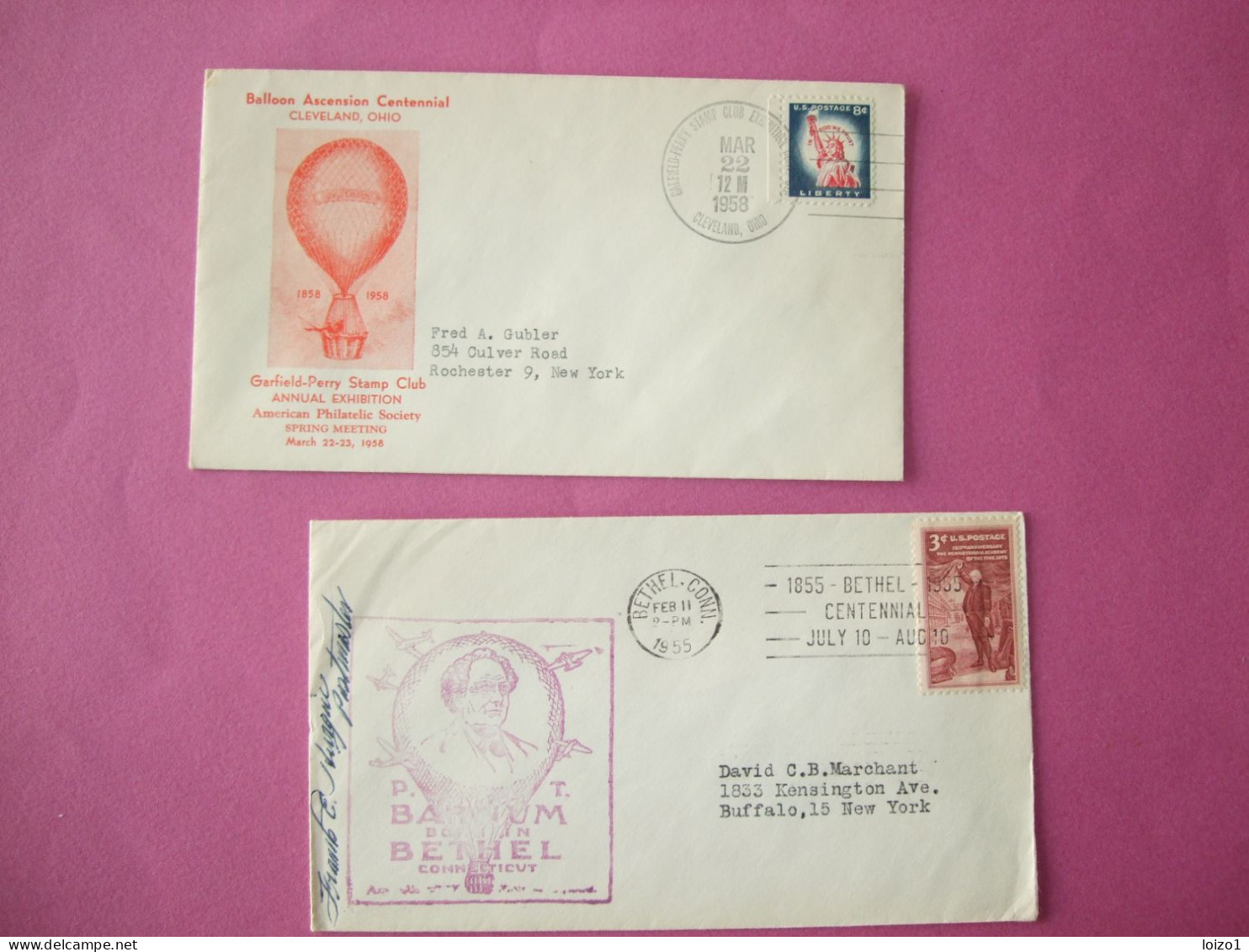 Aérostation 1955 Et 1958 - Used Stamps