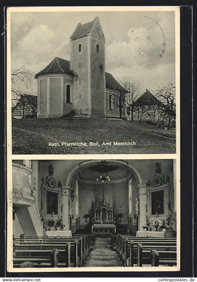 AK Boll / Messkirch, Kath. Pfarrkirche, Innenansicht  - Other & Unclassified