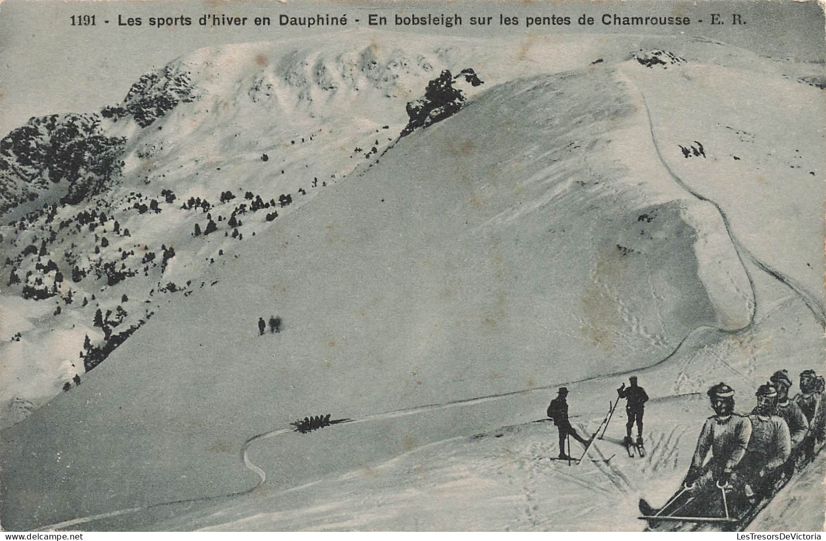 FRANCE - Les Sports D'hiver En Dauphiné - En Bobsleigh Sur Les Pentes De Chamrousse - Carte Postale Ancienne - Andere & Zonder Classificatie