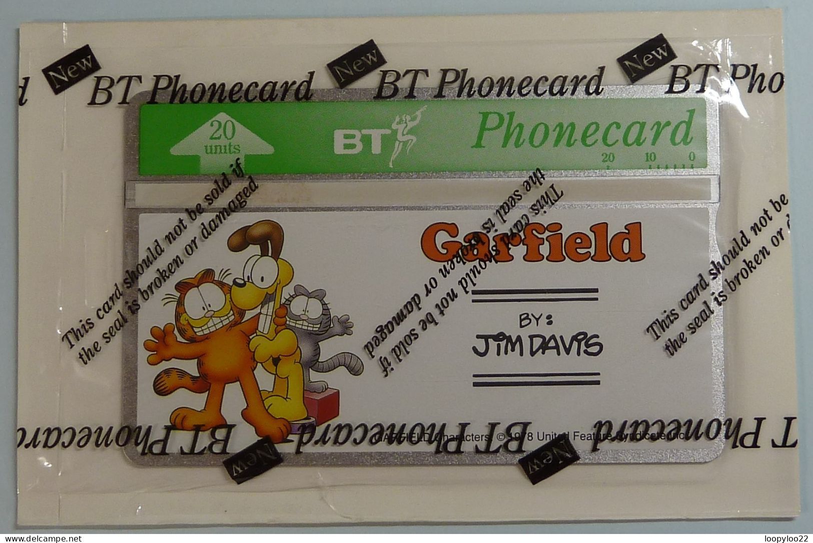 UK - BT - Landis & Gyr - BTG-076 - 227A - Garfield & Friends - 500ex - Mint In Blister - BT Emissions Générales