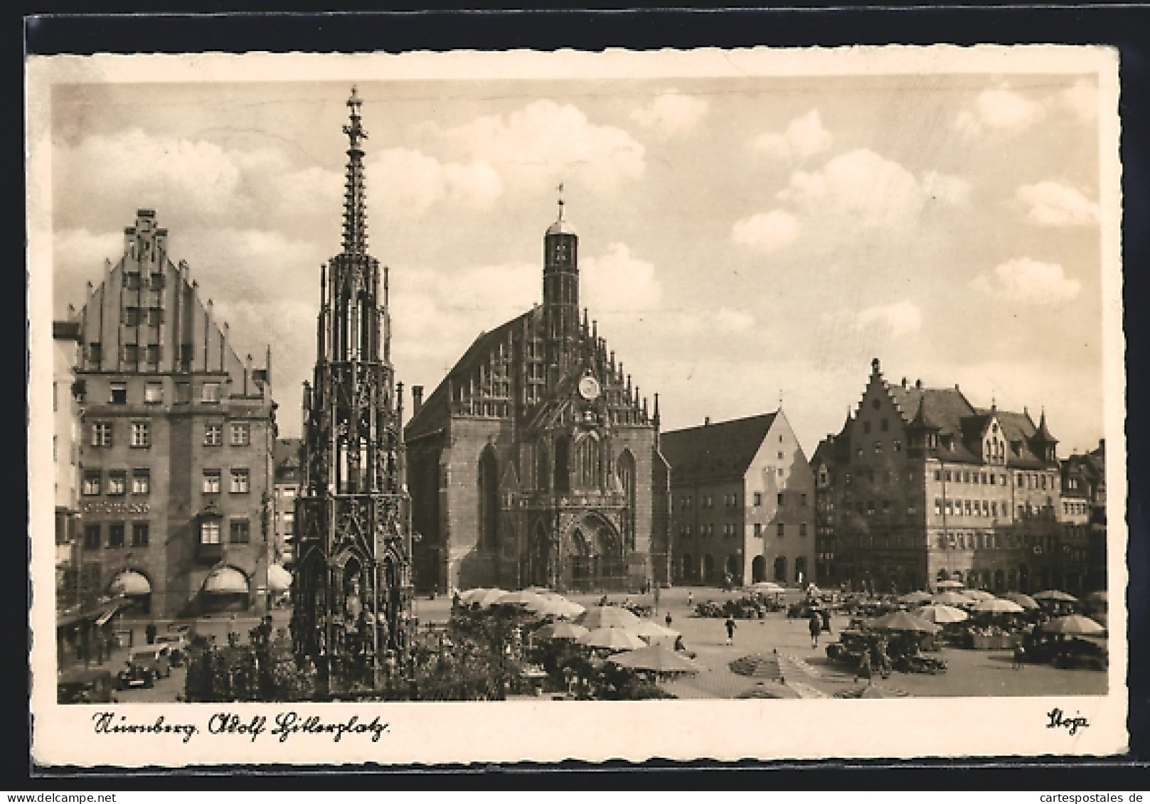 AK Nürnberg, Platz Mit Kirche  - Nürnberg