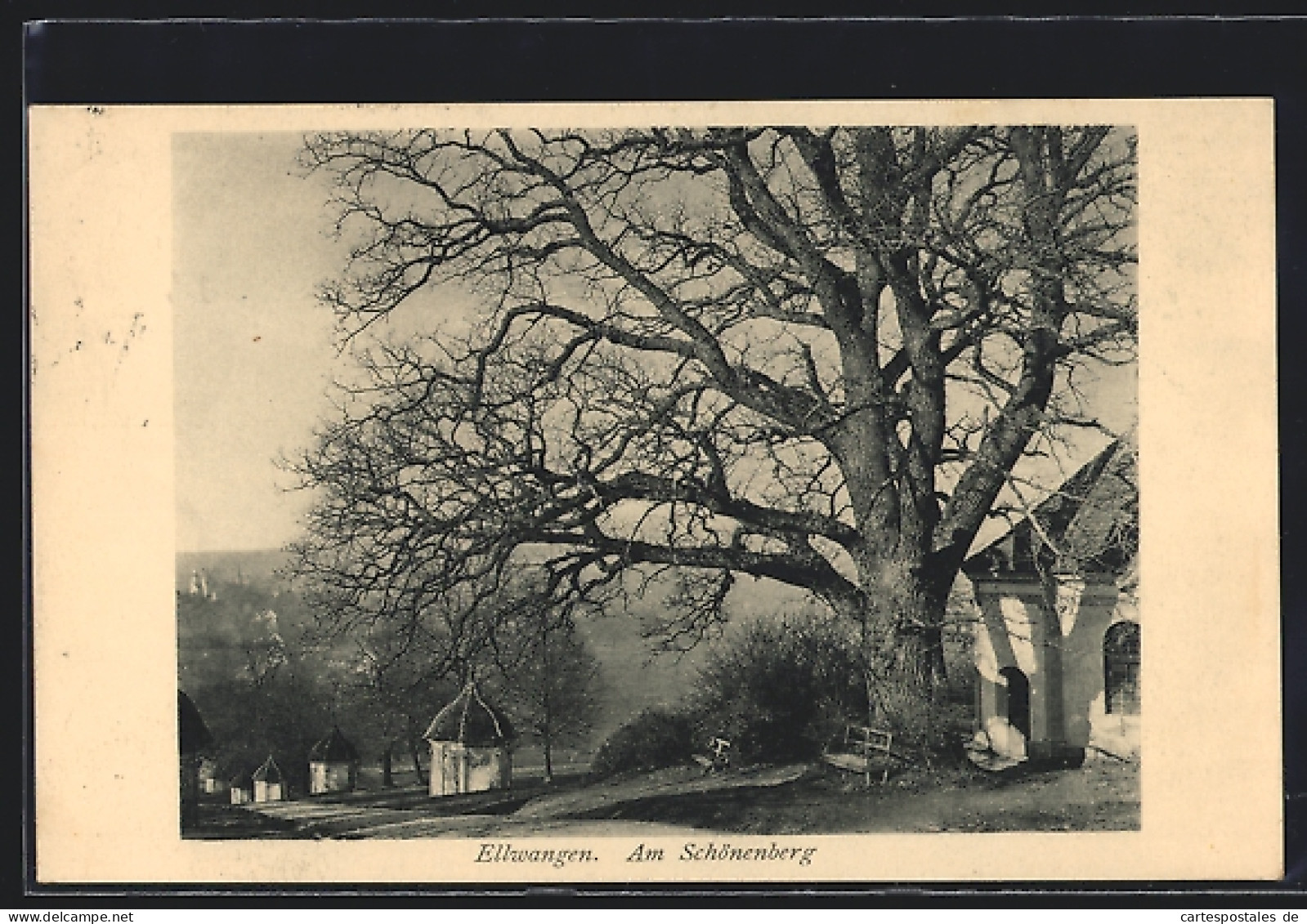 AK Ellwangen, Partie Am Schönenberg  - Ellwangen