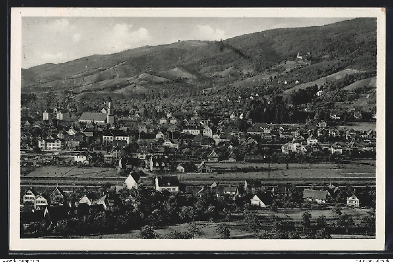 AK Oberkirch /Baden, Gesamtansicht Mit Bergpanorama  - Oberkirch