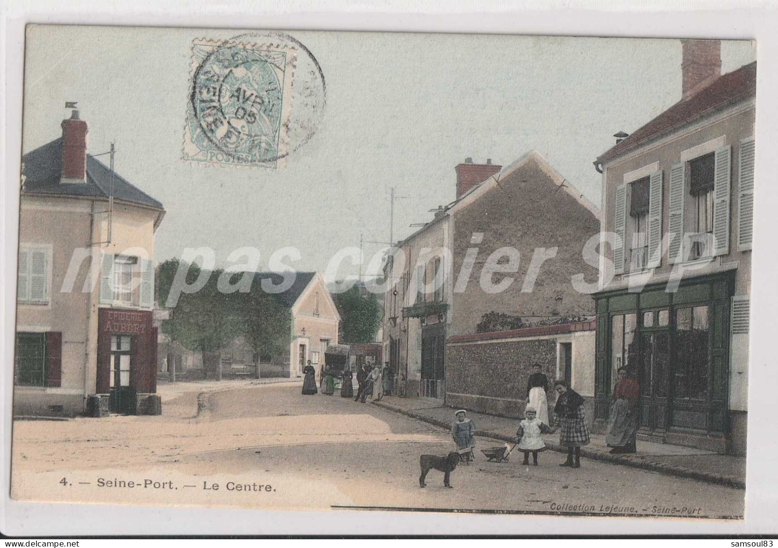 Carte Postale CPA Seine Port (77) Le Centre Petite Animation - Other & Unclassified