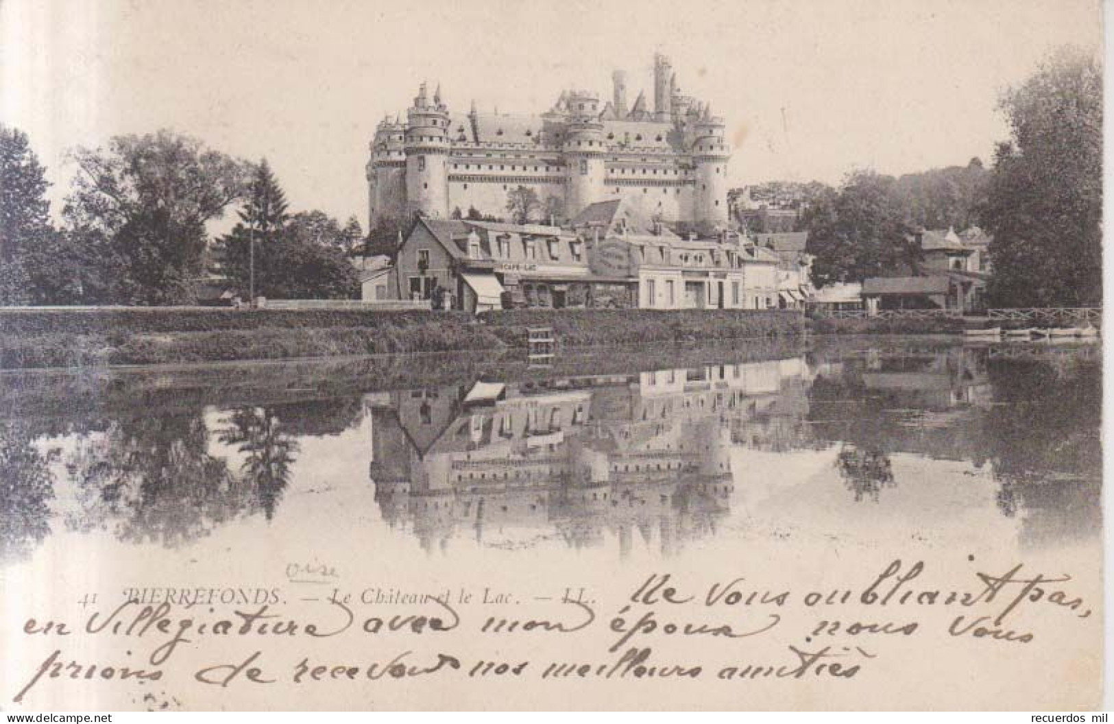 Pierrefonds  Le Chateau Et Le Lac  1903 - Pierrefonds