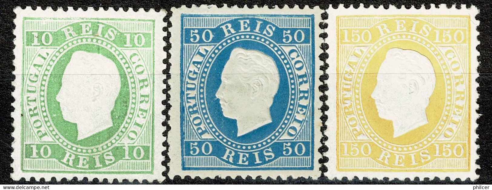 Portugal, 1879/80, # 49/51, MH - Ungebraucht