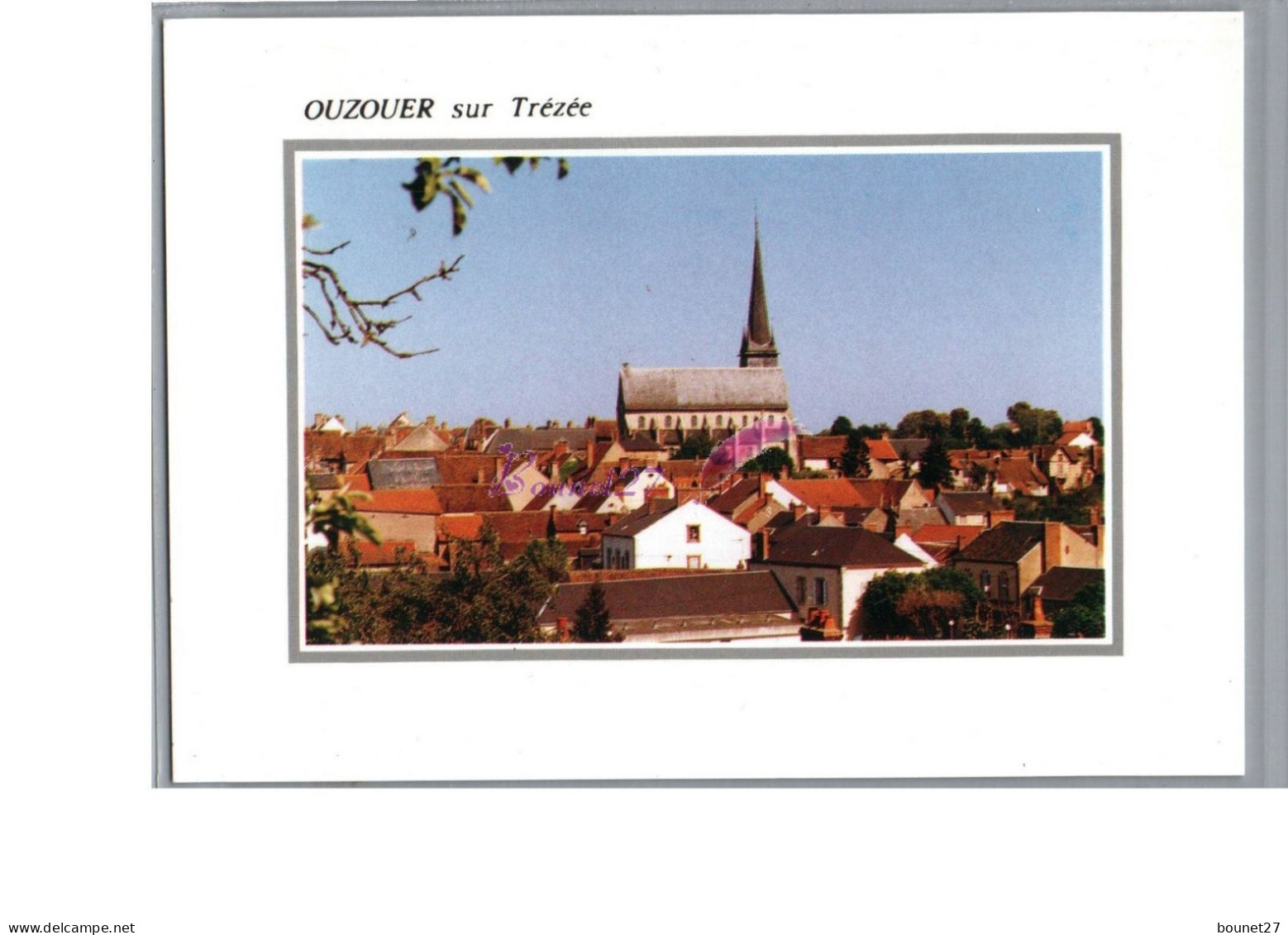 OUZOUER SUR TREZE 45 - Vue Générale Sur Le Bourg Eglise - Ouzouer Sur Loire