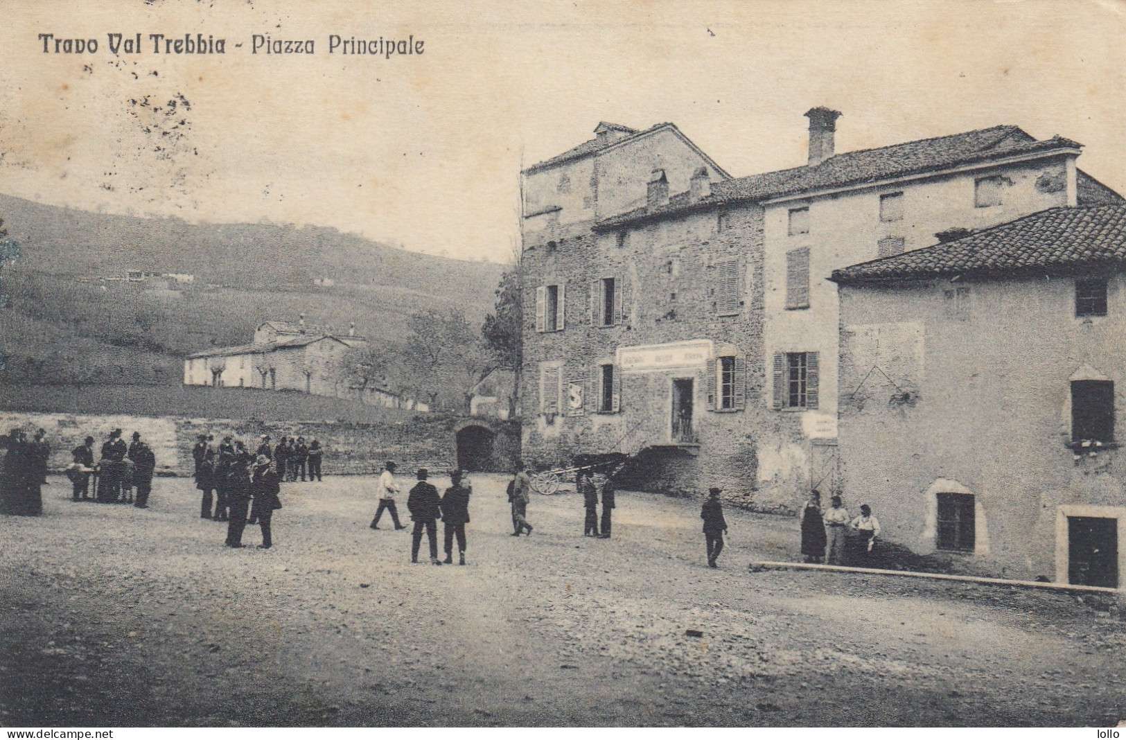Emilia Romagna - Piacenza  - Travo Val Trebbia  -  Piazza Principale  - F. Piccolo  -  Viagg  -  Bella Animazione - Sonstige & Ohne Zuordnung
