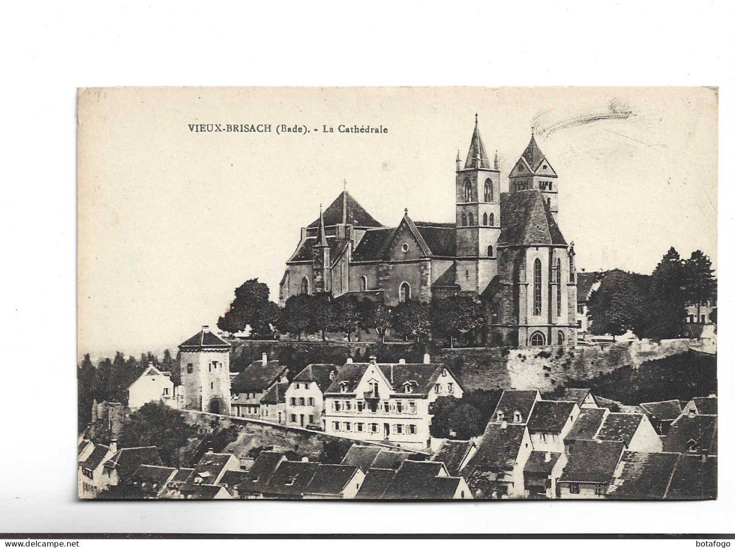 CPA  VIEUX BRISACH (Bade) LA CATHEDRALE En 1919! - Breisach