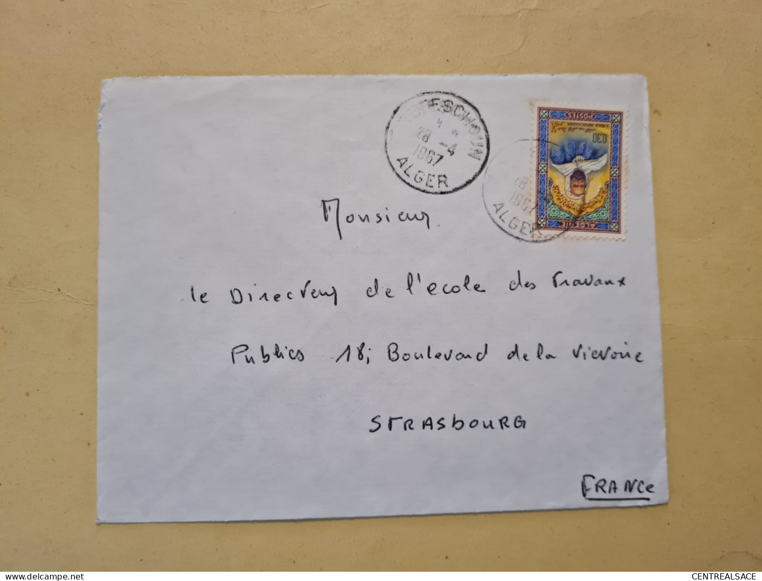 Lettre 1967 ALGER EMIR ABDELKADER - Algeria (1962-...)