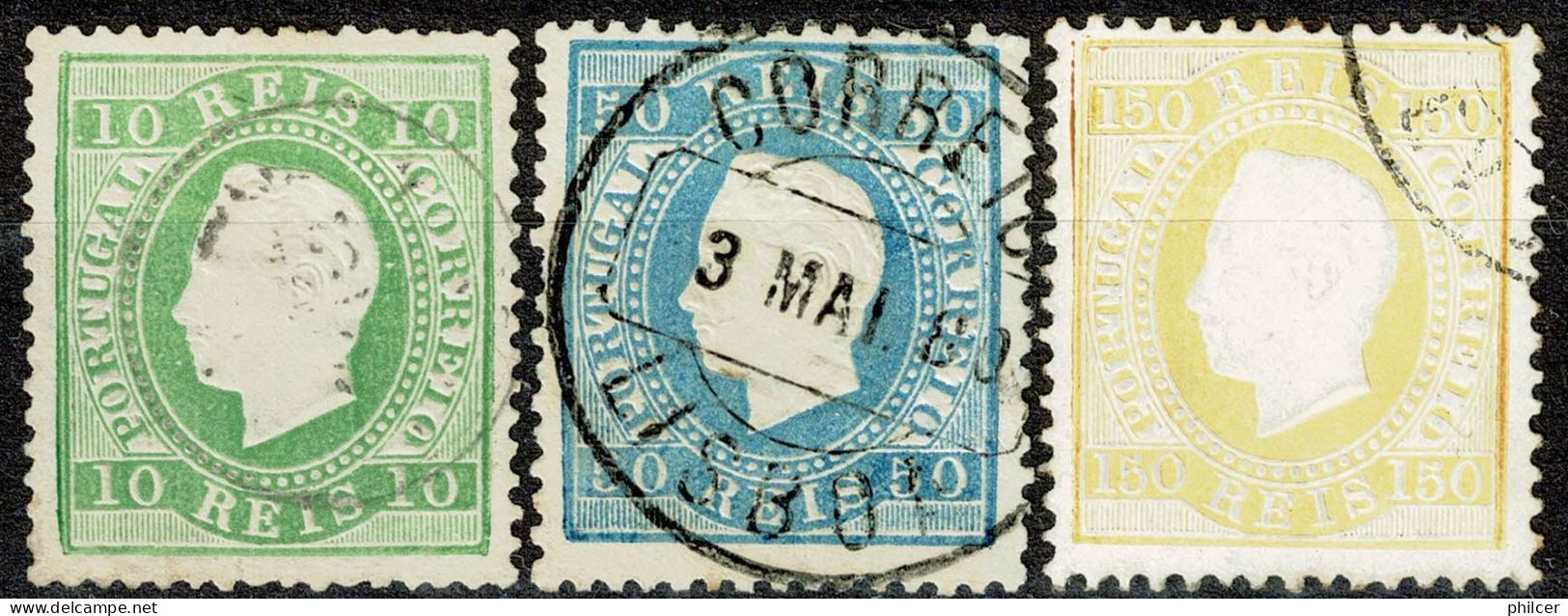 Portugal, 1879/80, # 49/51, Used - Gebruikt