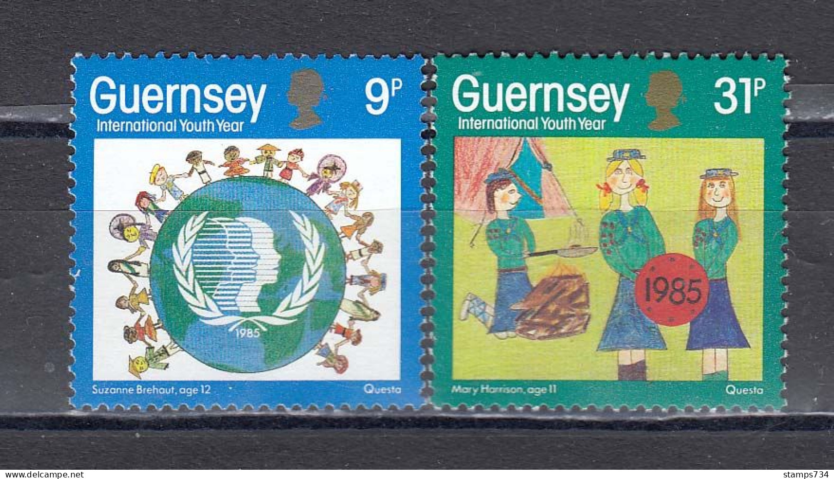 Guernsey 1985 - Year Of Youth, Mi-Nr. 320/21, MNH** - Guernesey